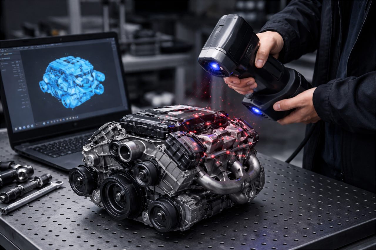 Scan 3D et numerisation de piece